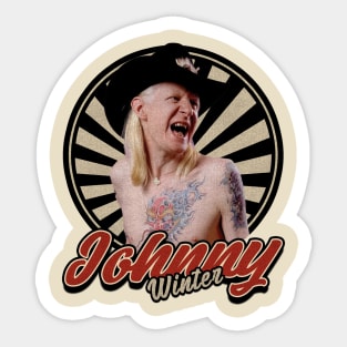 Vintage 80s Johnny Winter Sticker